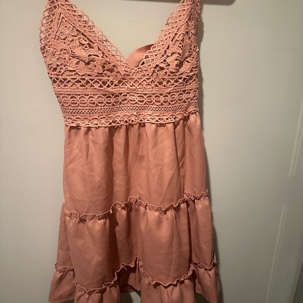 Pink Lace Dress